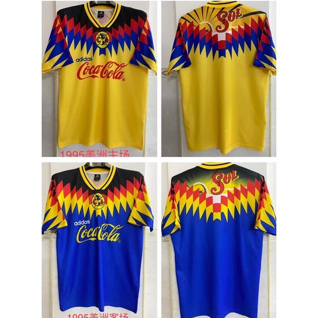 1995 Club America Mexico Retro Soccer Jersey เสื้อฟุตบอล