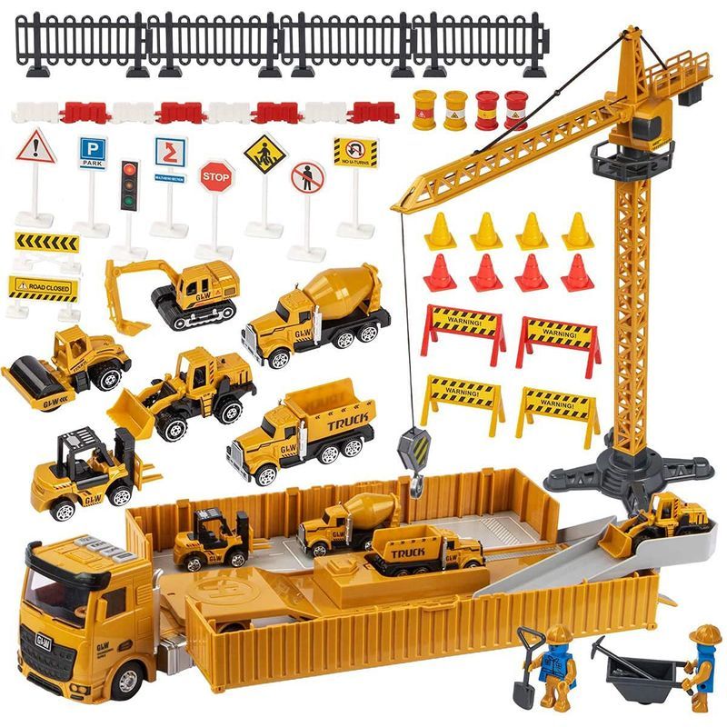 Construction Vehicle Work Truck Set DIY Engineering Car Toy Working Vehicles Construction Cars