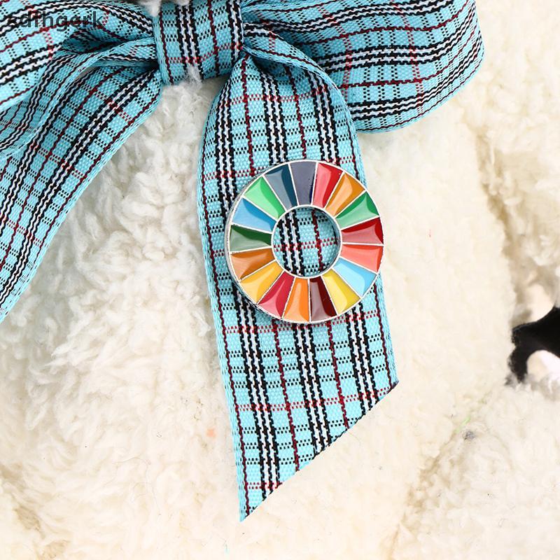SDFHGERK Enamal 17 สี Sustainable Development Goals เข็มกลัด United Nations Pin Badge VN
