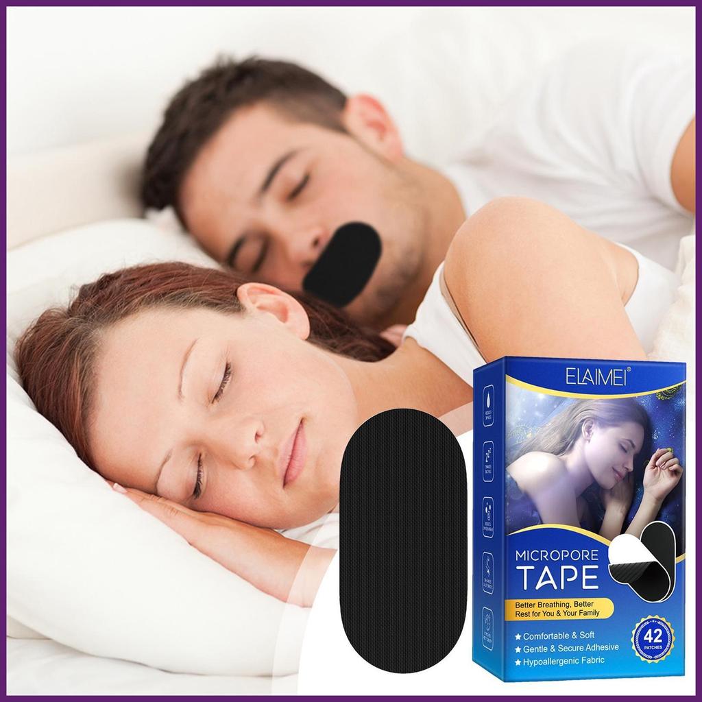 Snoring Mouth Tape ที่มีประสิทธิภาพ Mouth Breathing Strips Correction Lip Nose Breathing Improving P