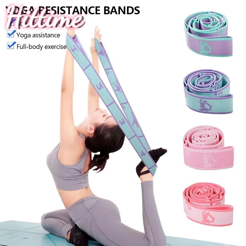 HITTIME 8 12 ส่วนผู้ใหญ่เด็กยืดหยุ่นโยคะความต้านทานวงเต้นรําการฝึกอบรม Gym Home Pilates การออกกําลัง