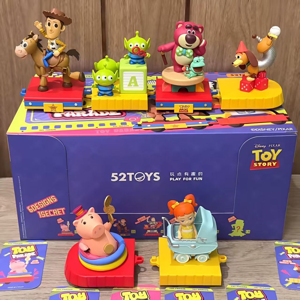 พร้อมสต็อกของแท้ 52TOYS Disney Toy Story Mystery Box Float Tour สินค้ารูปตุ๊กตาของขวัญหญิงเครื่องประ