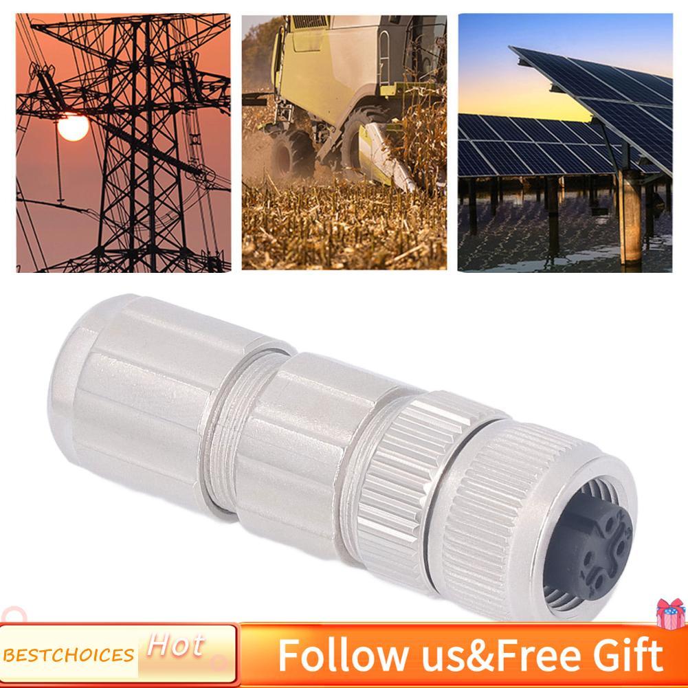 Bestchoices Bestchoices M12 Connector การบินประเภทตรงสารหน่วงไฟ AC50V DC60V IP67 กันน้ำสำหรับอุปกรณ์