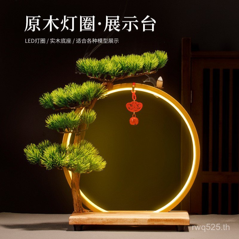 วงกลมไฟ LED Office Club ของขวัญรับเงินเครื่องประดับห้องนั่งเล่นสไตล์จีนใหม่ตกแต่งสร้างสรรค์บ้าน Back