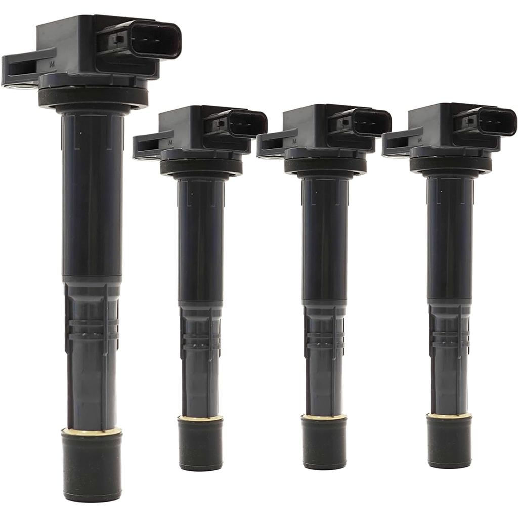 UF311 คอยล์จุดระเบิดแพ็ค 30520-PNA-007 ชุด 4 ชิ้นใช้งานร่วมกับ Honda Accord 2003-2017,Civic 2002-201