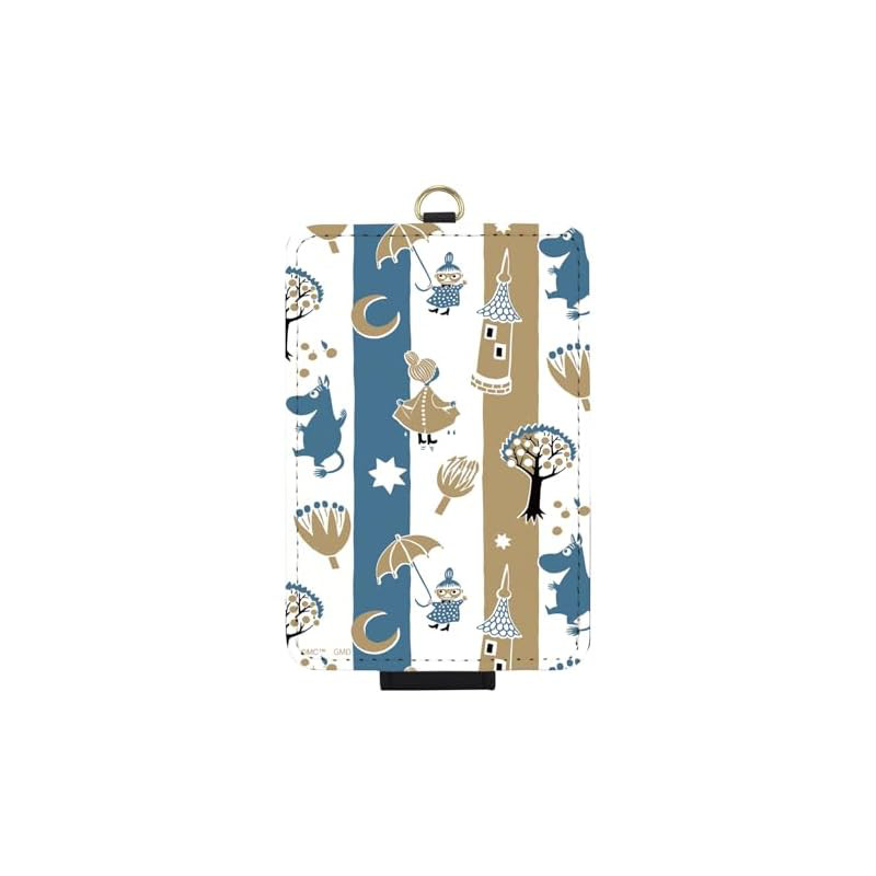 Gourmandise Moomin 80th Anniversary IC Card Case Stripe MMN-238B