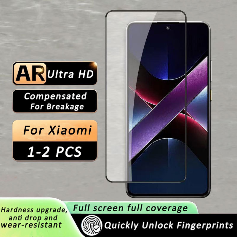 ฟิล์มกระจก แบบเต็มจอใส สำหรับ Xiaomi Poco X7 X6 Neo X5 X4 X3 NFC M7 M6 M5 M5s M4 M3 F7 Ultra F6 F5 F