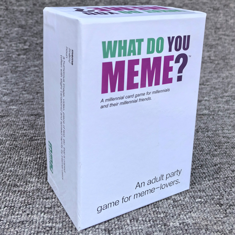เวอร์ชันภาษาอังกฤษ what do you meme Solitaire Game Party Board Game Interactive Card20251130
