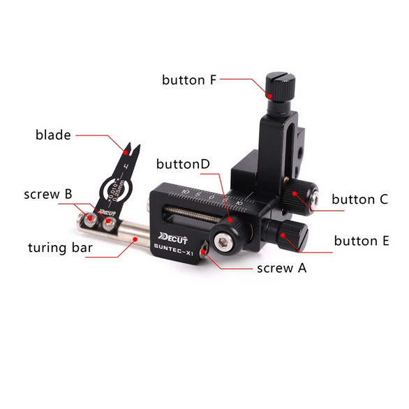 อุปกรณ์เสริม Decut Compound Arrow Rest ออกแบบ SUNTEC-X1 RH