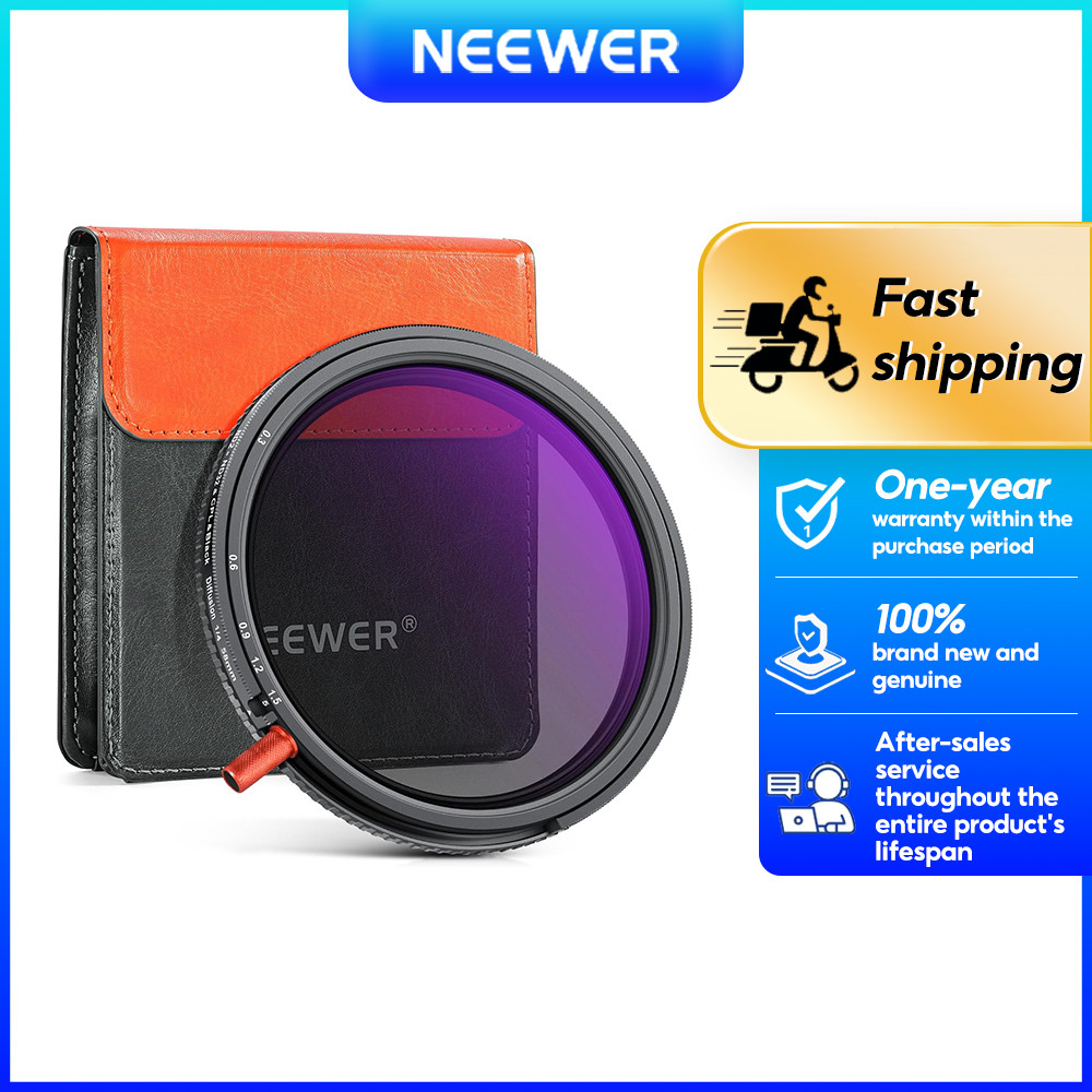 NEEWER 67 มม. 3 In 1 CPL + ตัวกรอง Diffusion สีดํา 1/4 + Variable ND2-32