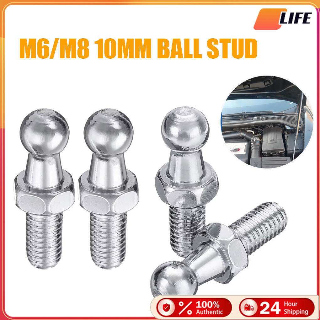 เก็บปลายทาง！2ชิ้น ข้อต่อวาล์วสปริง M8 M6 สําหรับฝากระโปรงหน้า หลัง รถยนต์ อุปกรณ์เปลี่ยน