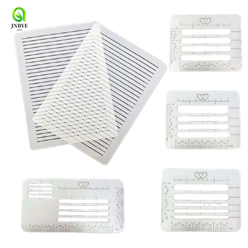 JNBYE 4/6 ชิ้นแม่แบบไม้บรรทัด, DIY Multi-use Guide Envelope Template, ความคิดสร้างสรรค์เด็กเส้นทนทาน