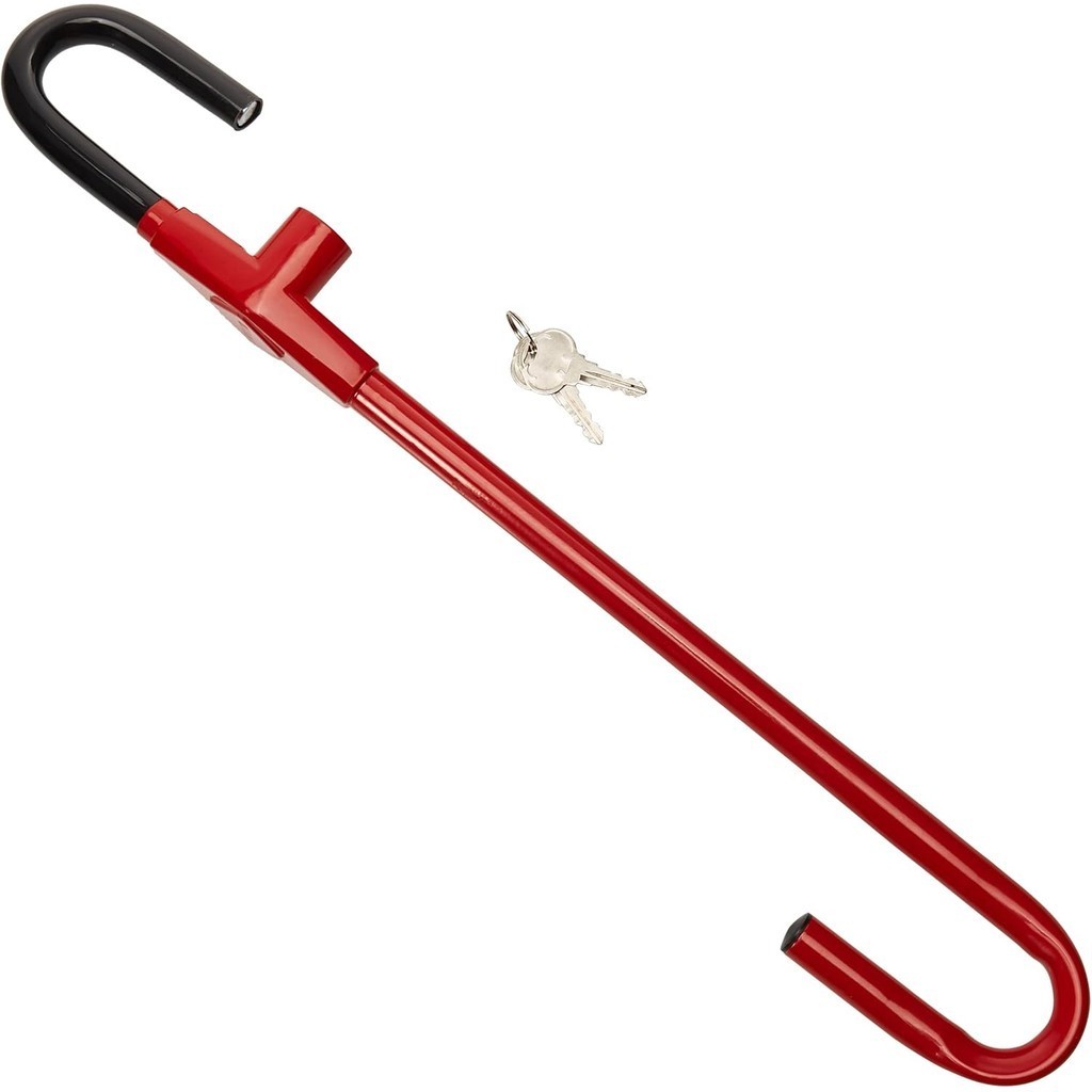 Winner International The Club CL303 คันเหยียบไปยังล็อคพวงมาลัย สีแดง 5.25 นิ้ว