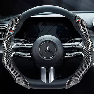 【Ready Stock】 Snap-on Car Steering Wheel Cover Simple Four Seasons Universal Non-Slip Volkswagen Steering Wheel Cover Comfortable Wear-Resistant Car Wheel Cover zben
