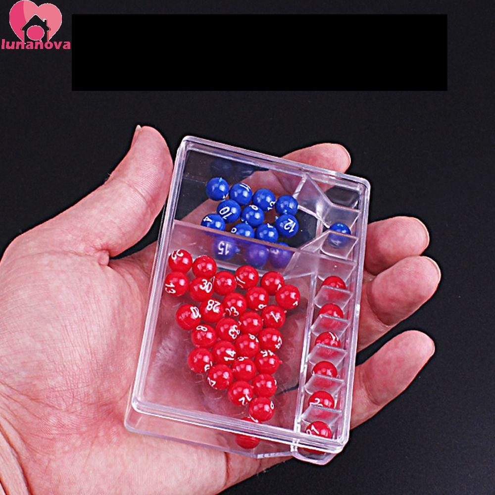 LUNANOVA Lucky Lottery Toy Entertainment Party Game Jackpot Mini Easy Read Numbers 5+2 6+1 เกมบิงโก