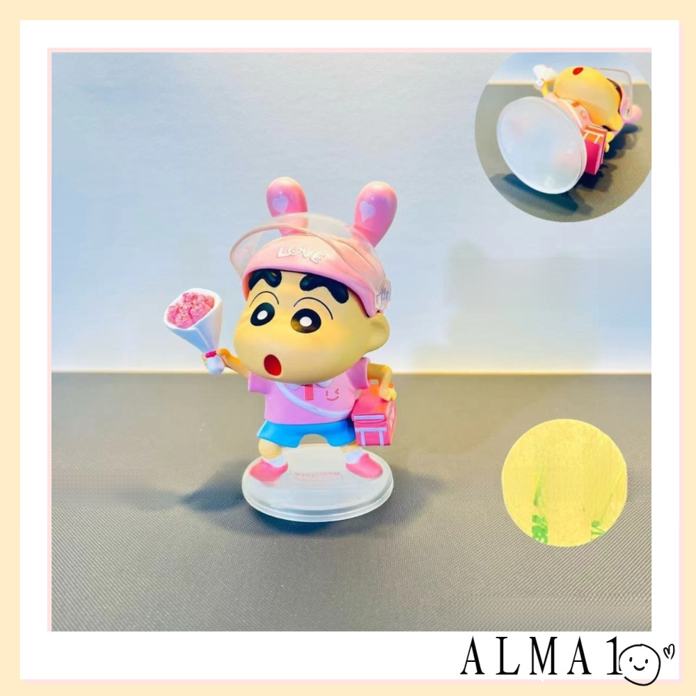 ALMA Crayon Shin-Chan เครื่องประดับ, 12 ซม.Nohara Shinnosuke ส่งดอกไม้ Crayon Shin-Chan, รุ่น Q การจ