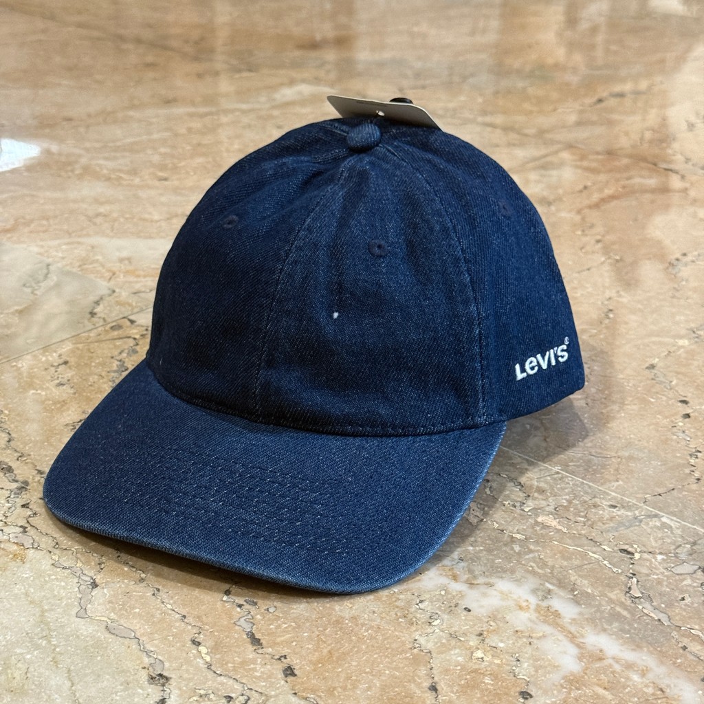 Levis Essential Cap Denim Blue หมวกผู้ชาย D7589-0004 - หมวกแบรนด์ - ของแท้ 100%