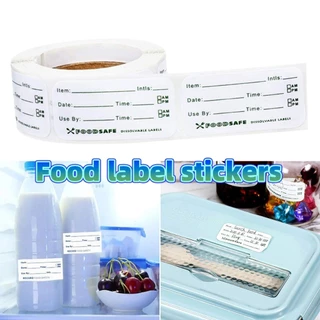 ของมาใหม่！500ชิ้น/ม้วน ฉลากสติ๊กเกอร์ Kitchen Sticker แสดงวันผลิต-วันหมดอายุ สำหรับตู้เย็นตู้แช่แข็งป้าย