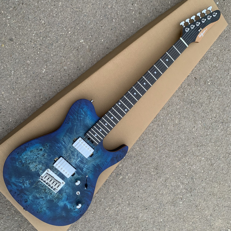 Volgoa VTL-2 กีตาร์ไฟฟ้า Matte Burl รูป Veneer Coil Splitting Pickup กีตาร์มืออาชีพ