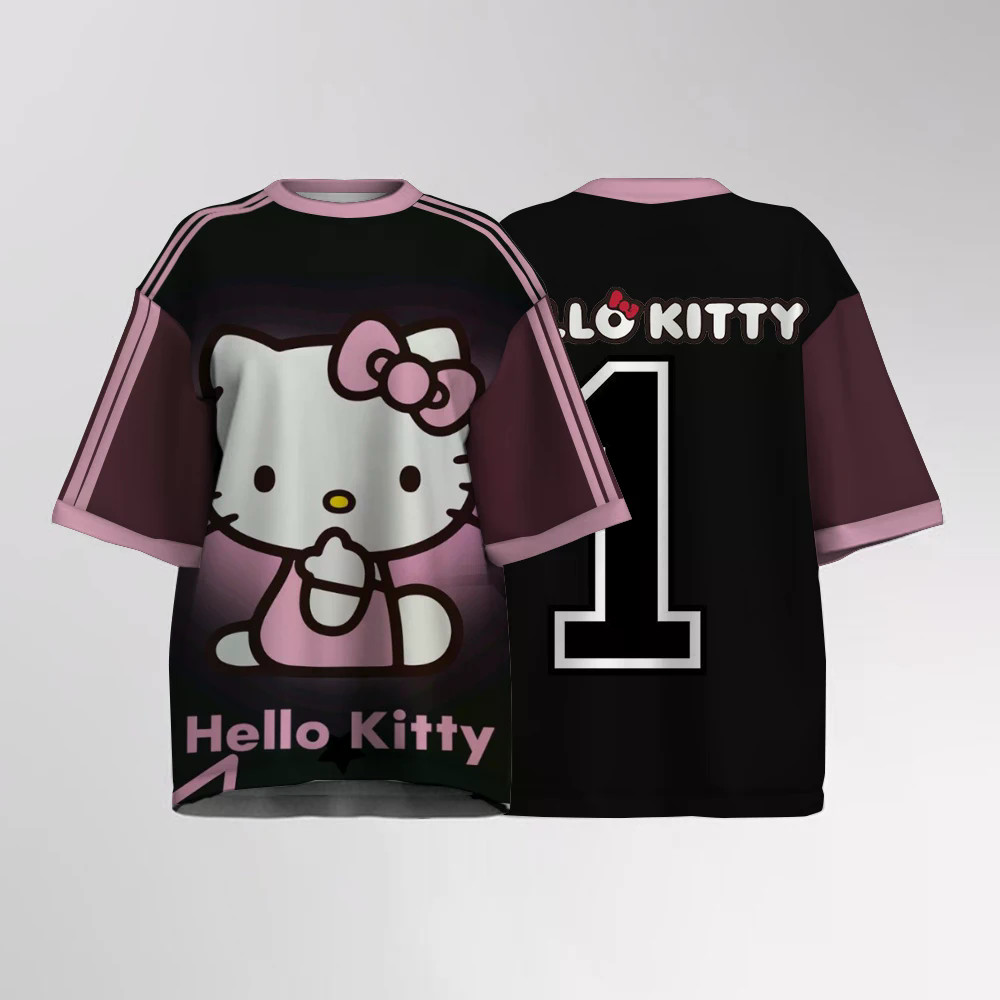 เสื้อกีฬาระบายอากาศแห้งเร็ว Sanrio Hello Kitty เหมาะสำหรับผู้หญิง ราคา ถูกที่สุด ดีลบีเคเค แกลเลอรีภาพที่ 4
