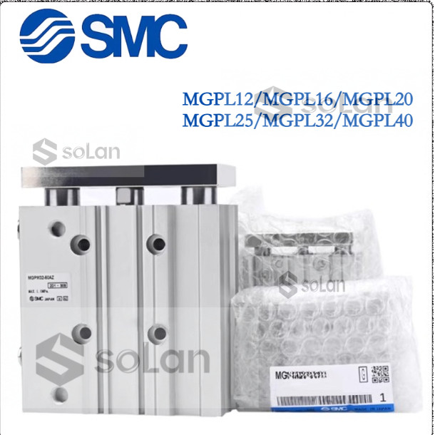 SMC กระบอกสามแกน MGPL12/MGPL16/MGPL20/MGPL25/MGPL32/MGPL40-20Z-30Z-40Z-50Z-75Z-100Z-125Z ยี่ห้อใหม่