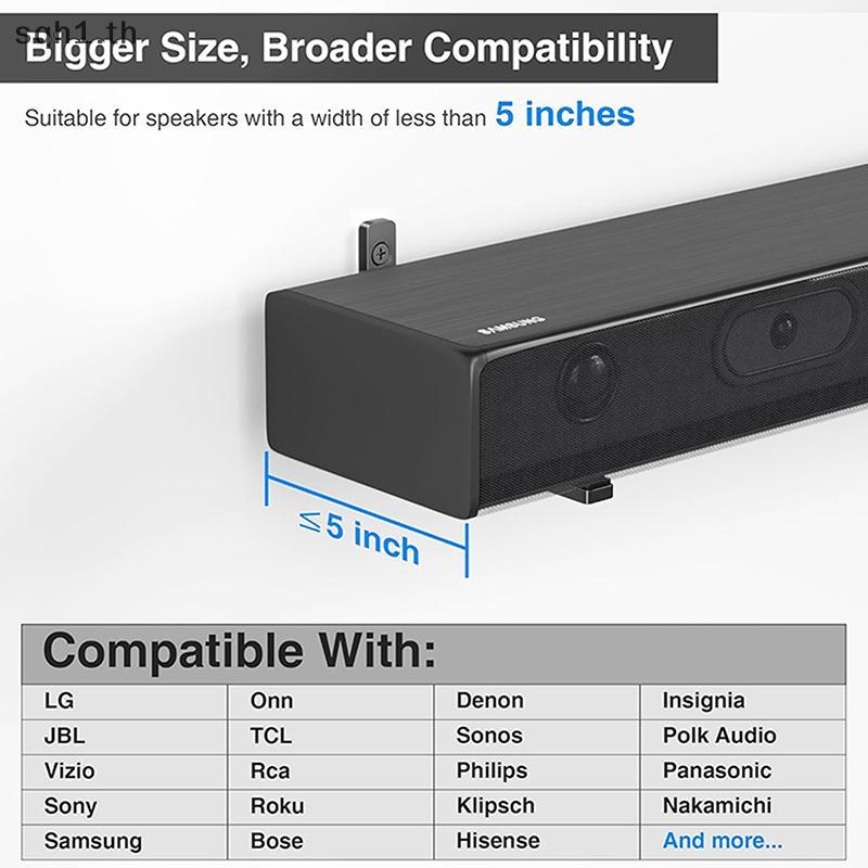 [MI] Sound Bar Mounts Wall Brackets - ติดตั้งง่าย Anti-Drop Wall Shelf Holder Universal Soundbar Spe