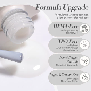 【Local】BORN RRETTY 15ml Milky Jelly White Gel ยาทาเล็บ Ice Clear Nude สีชมพูสี UV Soak Off เจลเคลือบเงาเล็บหยกเจล
