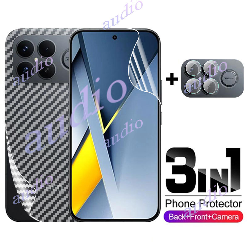POCO F8 Pro 5G/F8Ultra 3in1 Hydrogel ฟิล์มเลนส์กล้องหน้าและหลัง สําหรับ POCO F8 2025