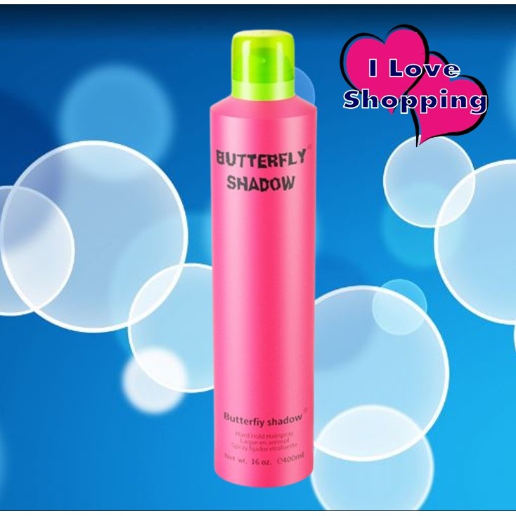 Butterfly Shadow Hair Styling Spray 400 ml สเปรย์จัดแต่งทรงผมให้อยู่ทรงเป็นพิเศษ กลิ่นหอม แห้งเร็ว