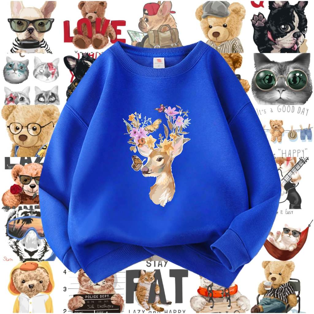 เสื้อสเวตเตอร์เด็กลายแฟชั่นสวยน่ารัก เสื้อแขนยาว สีหลายไซส์(100-150)ใส่ได้ทั้งเด็กชายและเด็กหญิง เสื้อยืดแขนยาวเด็ก#086