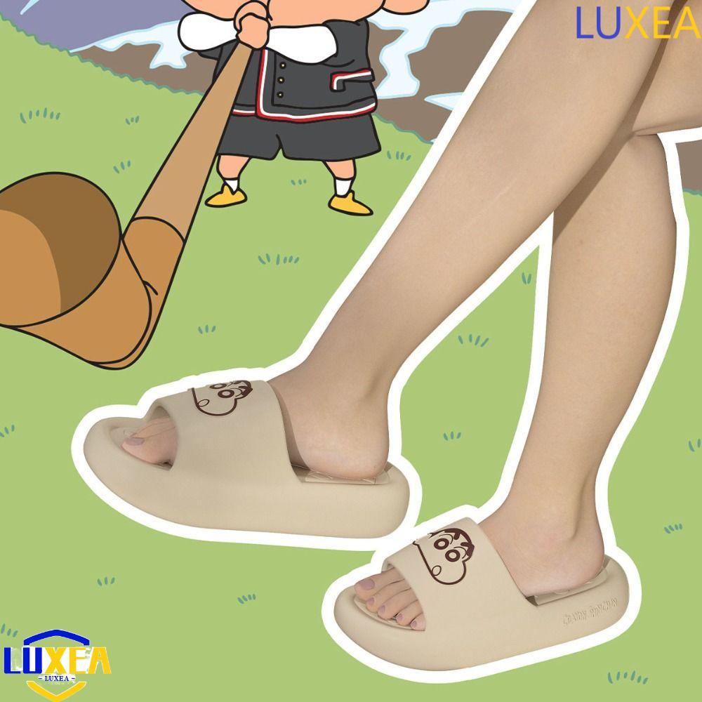 รองเท้า sandals แฟชั่นหรูหรา พื้นรองเท้าหนา แบบการ์ตูนชินจัง ออกแบบมาเพื่อกันลื่นและสวมใส่ง่ายสำหรับผู้หญิง