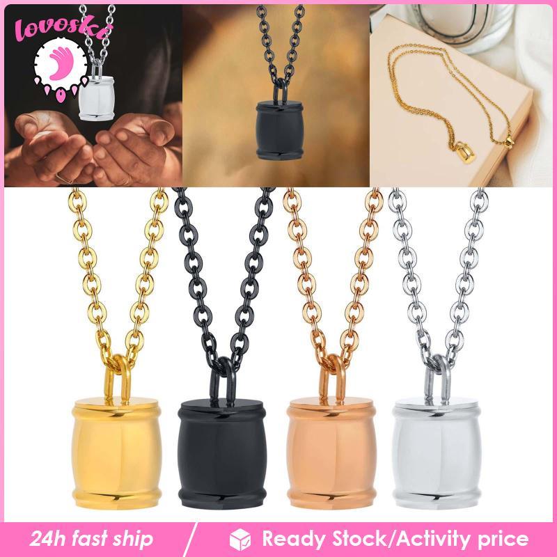 [Lovoski] Urn สร้อยคอ Urn ผู้ถืออนุสรณ์จี้ขี้เถ้าจี้ล็อกเก็ตสําหรับน้ําหอมสัตว์เลี้ยง