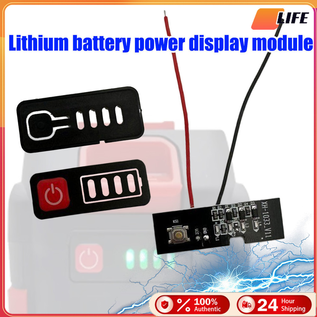เก็บปลายทาง！33mA 21V โมดูลวัดความจุแบตเตอรี่ลิเธียม จอแสดงผล led 4ช่อง จอแบตเตอรี่ โมดูลจอ