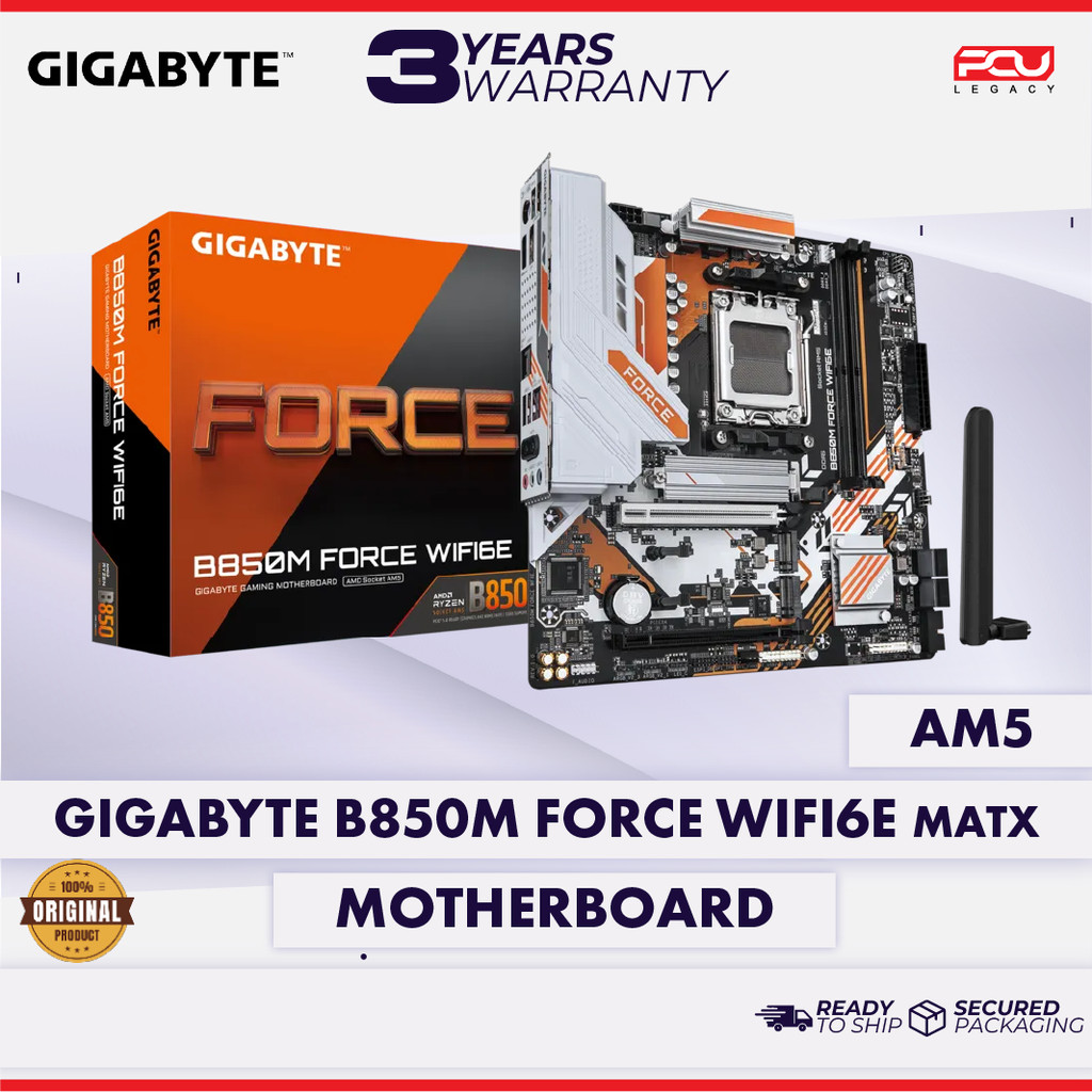GIGABYTE B850M FORCE WIFI6E MATX AM5 MOTHERBOARD
