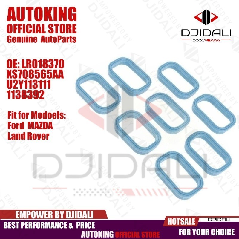 8 ชิ้นทางเข้าซีลปะเก็นชุดท่อร่วมไอดีฝาสูบสําหรับ mazd lr018370 Xs7q8565aa u2y113111 1138392