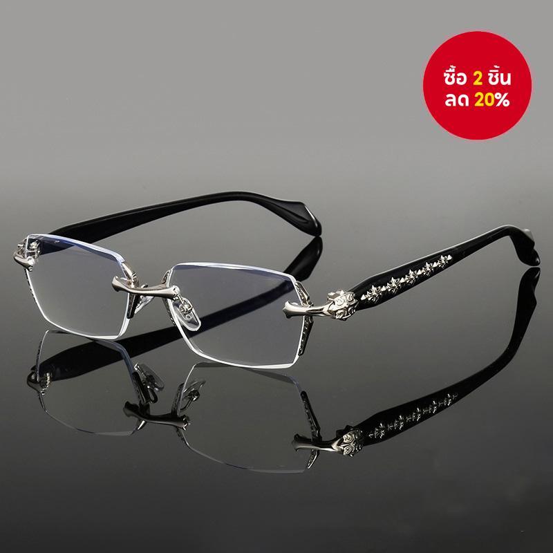 แว่นตาแสงสีฟ้าไร้กรอบสําหรับผู้ชายและผู้หญิง - แว่นตาเลนส์แบนป้องกันรังสีคลาสสิก