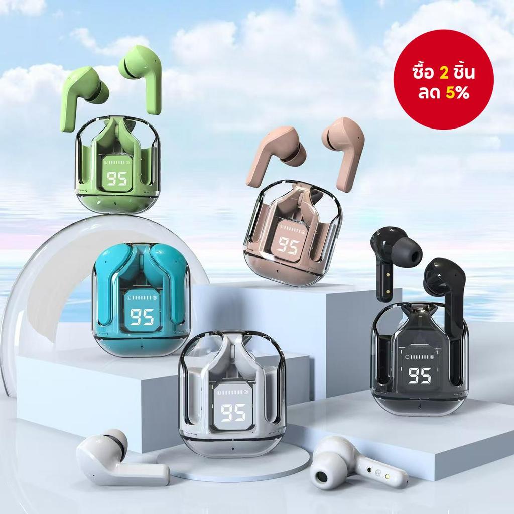 TWS HK3 หูฟังไร้สายใหม่ Ultrapods Max ชุดหูฟังบลูทูธโปร่งใสคุณภาพเสียงไฮไฟสําหรับการใช้งานทุกวัน