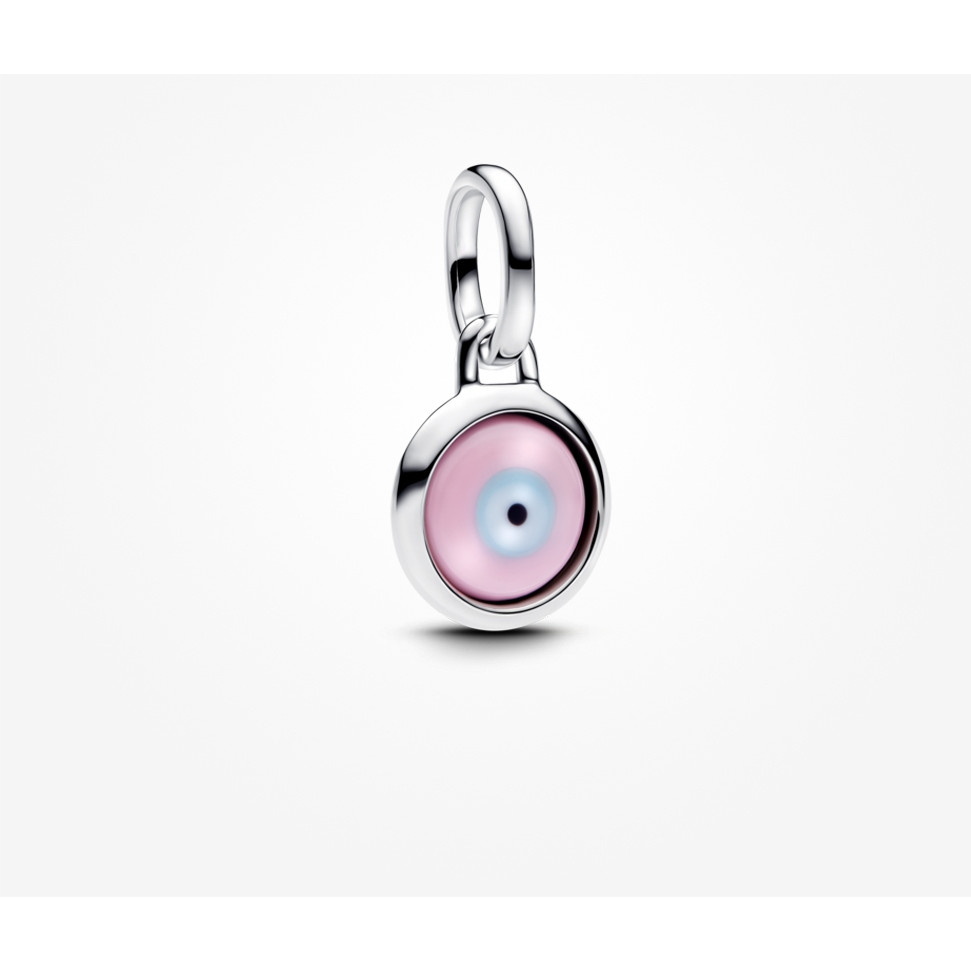 2026 ใหม่ME Engravable Evil Eye Murano Glass Mini Dangle Charm