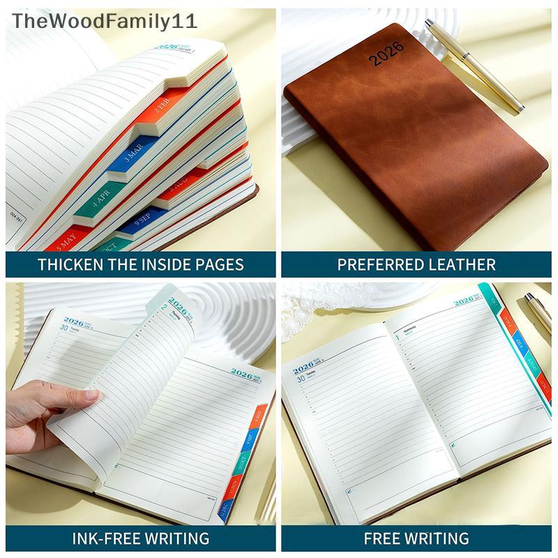 TT 2026 A5 365-Day Daily และ Weekly Schedule Notebook แบบพกพาปฏิทิน Journal สําหรับโรงเรียน Office S