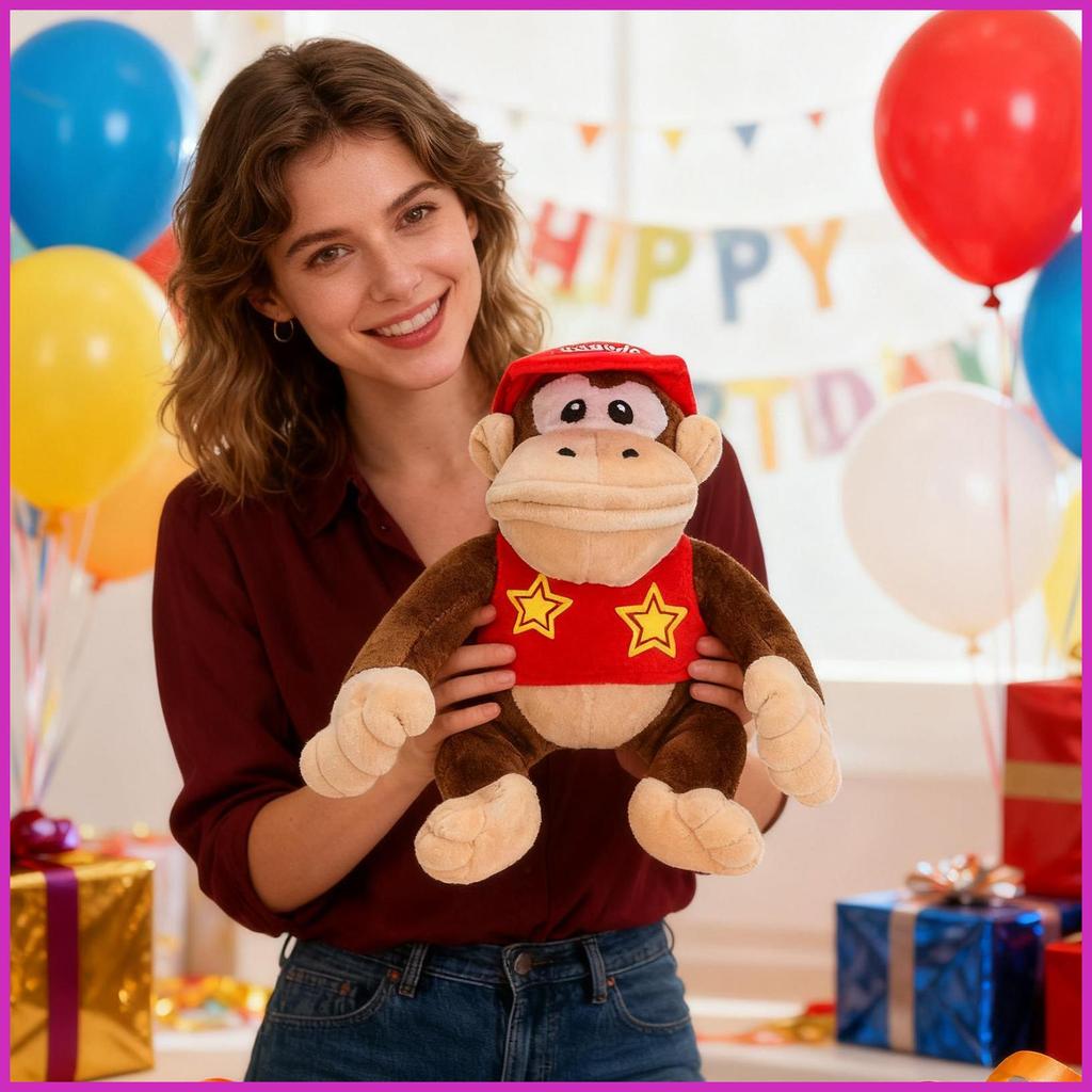 สําหรับDiddy Kongตุ๊กตาลิงตุ๊กตาสัตว์รูปตุ๊กตาลิงตุ๊กตาของเล่นสําหรับเด็กผู้ใหญ่สาวverasath