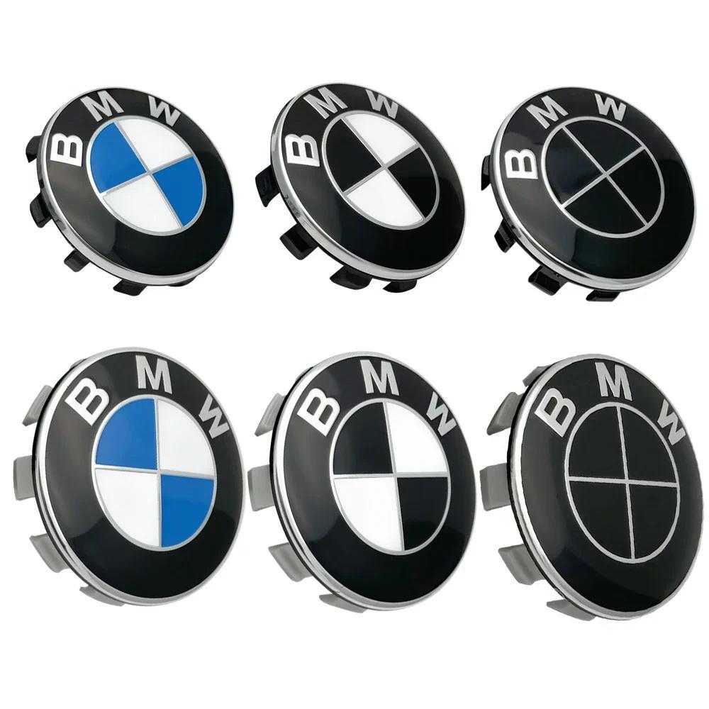4pcs 68 มม.56 มม.รถล้อ Hub Center ฝาครอบการปรับเปลี่ยนอุปกรณ์เสริมเหมาะสําหรับ BMW E36 E39 E46 E60 E90 E90 F10 F30 G20 G21 G30