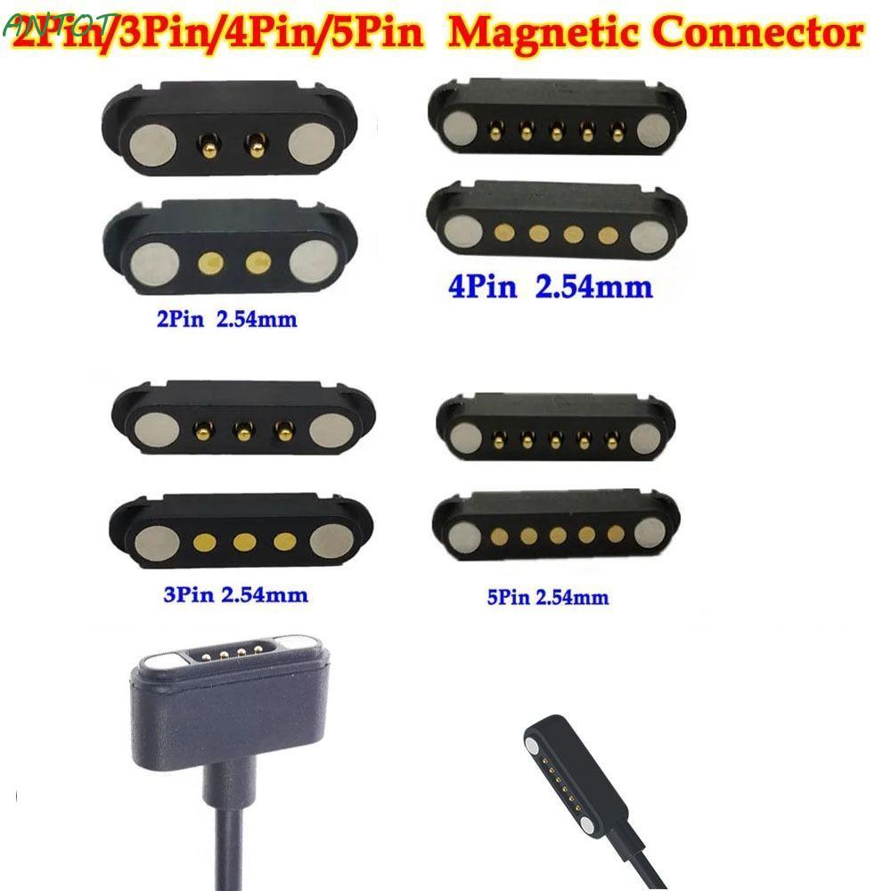 ANTOT DC Magnetic Pogo Pin Connector, 2A High Current Pogopin Magnetic Connector, 2Pin 3Pin 4Pin 5Pi
