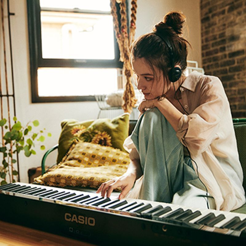 Casio Casio PX-S1100 เปียโนไฟฟ้า 88 คีย์ค้อนเริ่มต้นเบื้องต้นการสอนขั้นสูง c