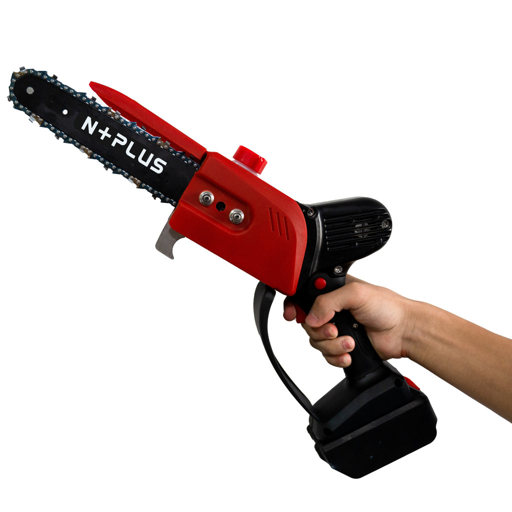 สินค้าคงคลังเฉพาะจุด Nplus พลังงานใหม่ 8 นิ้วไร้สายมินิเลื่อยไฟฟ้ามือเดียว