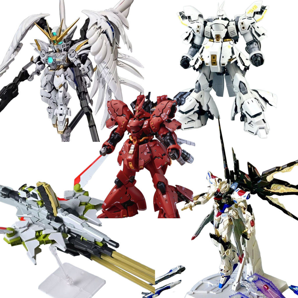 MGSD-Snow White RG-White Sazabi RG29-Sazabi MG-258-Destiny Warrior MG-258A-Zeus RG MGSD Assembly ชุด