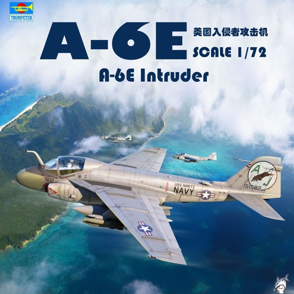 Trumpeter 1/72 American A-6E < Intruder} เครื่องบินโจมตี 01641