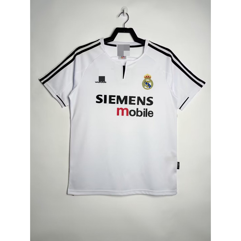 เสื้อบอลทีมเหย้า Retro ของ Real Madrid แบบแขนสั้น