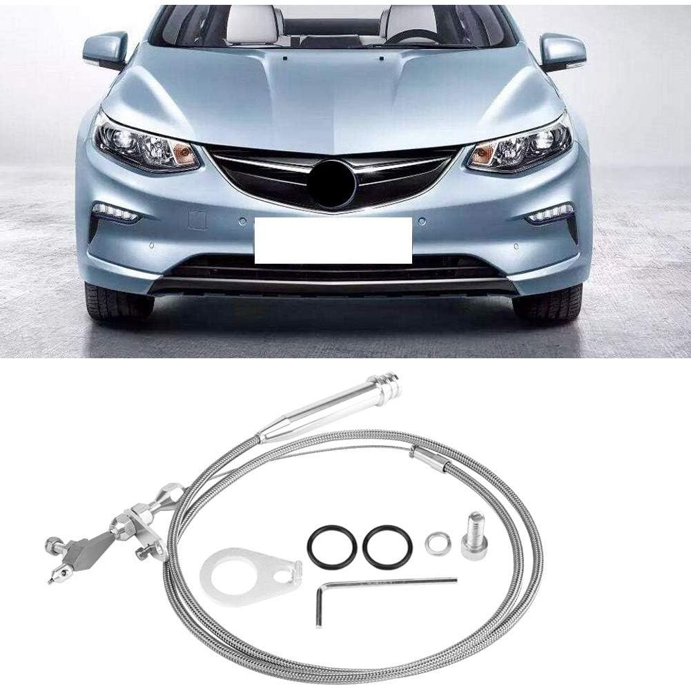 for 700r4 kick down cable to ls t body Kickdown Cable,Braided Plastic Cable Detent for All 700R4,1.5