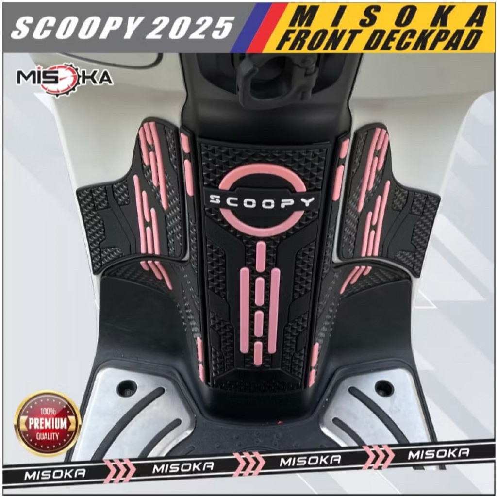 Misoka ด้านหน้า Deckpad Scoopy 2025 ยางรถจักรยานยนต์อุปกรณ์เสริม Honda Fsa id pjv