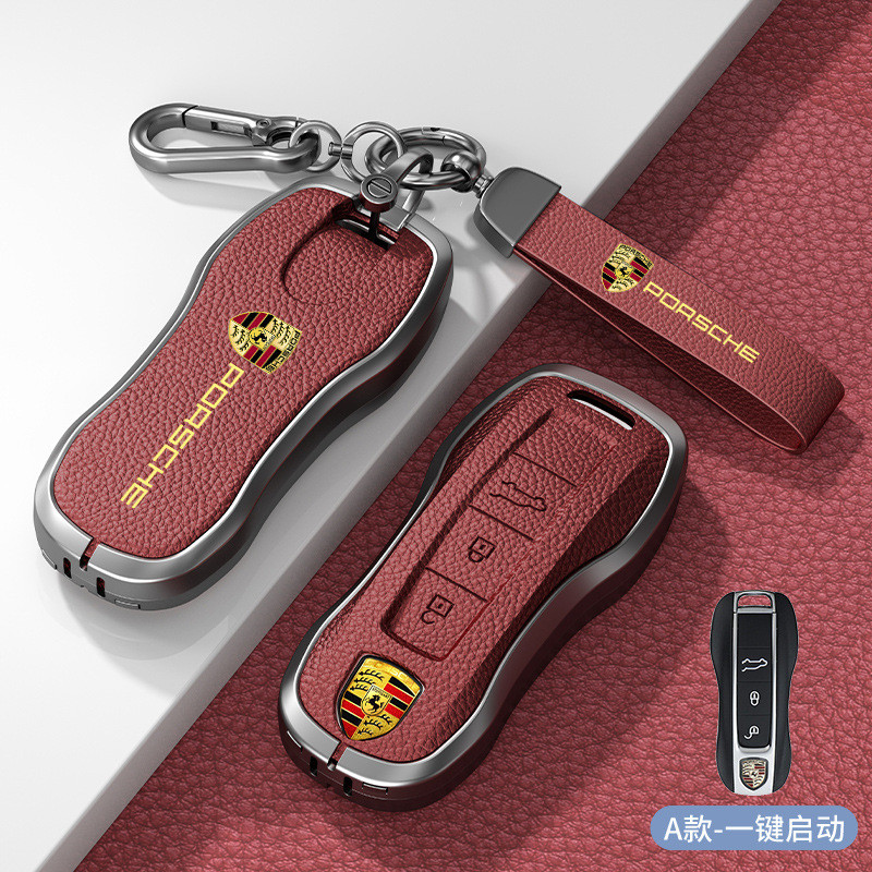 Porsche สังกะสีอัลลอยด์ Key Case เคสกุญแจสําหรับ Cayenne Macan Panamera Cayman Boxster 718 987 คุณภา
